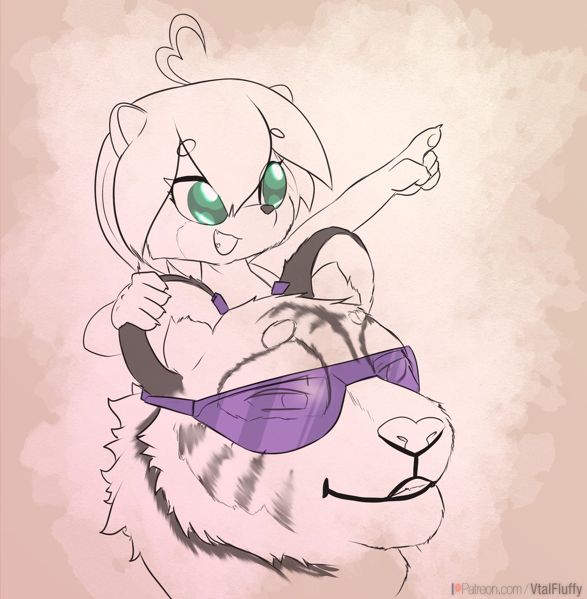 Vtal_SoftCuddles (@vsoftcuddles) on Twitter photo Krysi playing with krystal, and some floof friends 
#furry #art #digital #sketch Krysi playing with krystal, and some floof friends 
#furry #art #digital #sketch