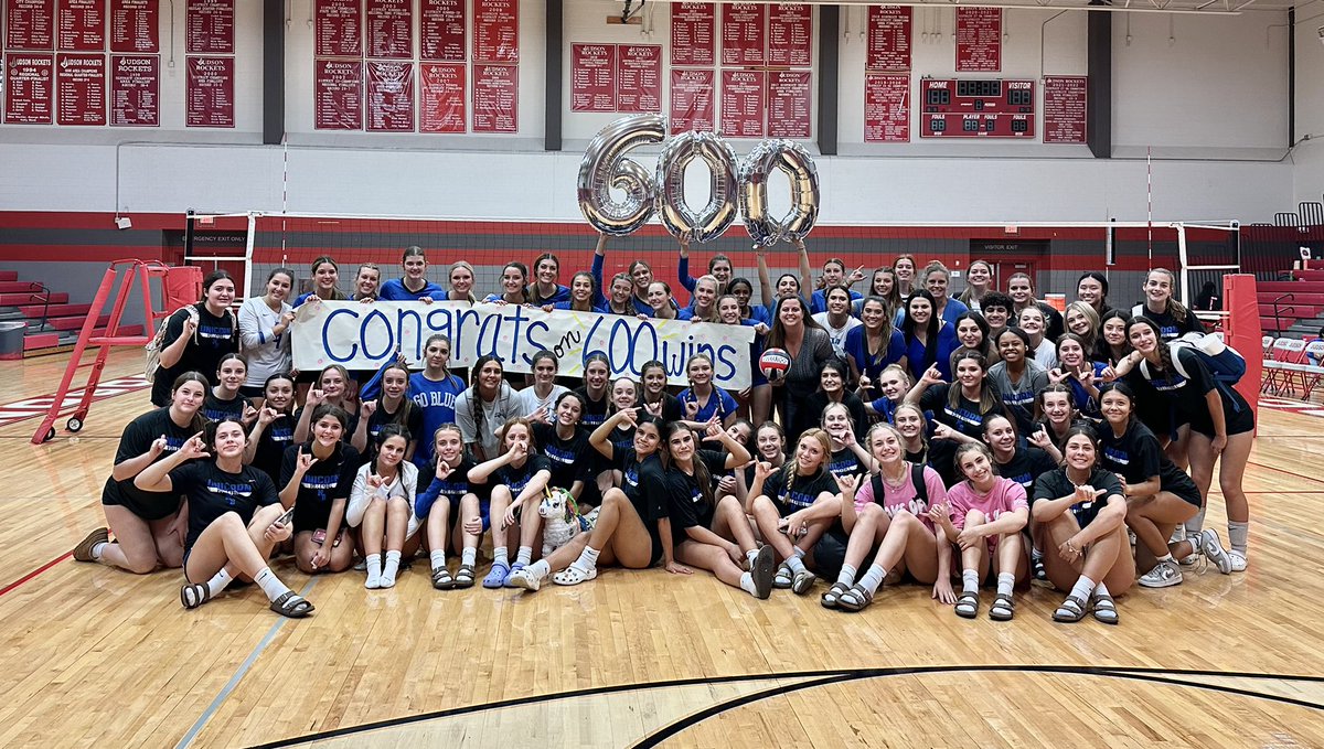 Congrats Coach Zora on 600 career wins! Congrats Unicorn Volleyball on clean sweeps across board!