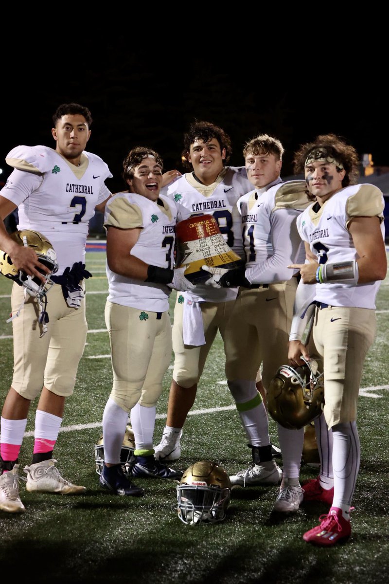 The bell stays home! <a href="/CathedralFBall/">Cathedral Football</a> with a 42-0 victory over Roncalli 🏈

<a href="/GoCathedral/">Cathedral HS</a> <a href="/CHSNightmare/">IRISH NIGHTMARE</a> <a href="/gochsathletics/">Cathedral Athletics</a> <a href="/Coachpeebs/">Bill Peebles</a>