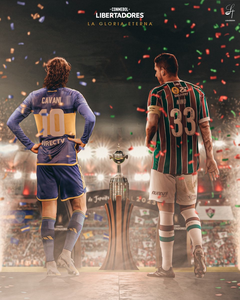 🎉🏆 Contando los días para la Final de la CONMEBOL #Libertadores en el Maracaná... 🔥 La #GloriaEterna está en juego, ¿quién se la queda? ⚽️ @BocaJrsOficial 🆚 @FluminenseFC 🗓️ Sábado 4⃣ de noviembre