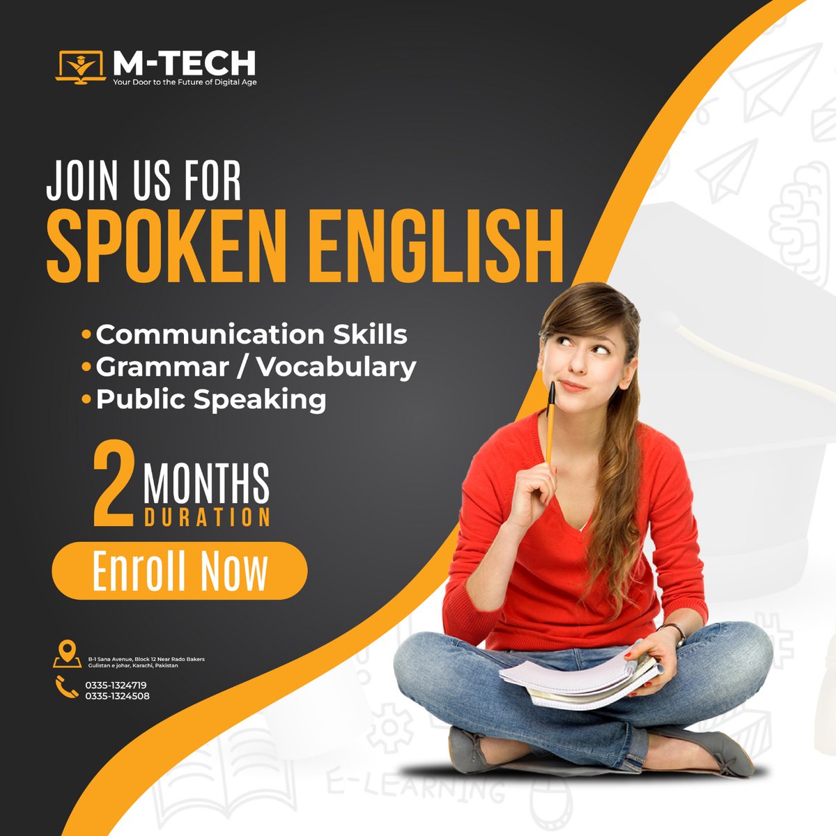 Elevate Your English: Join Our Spoken English Course for Confident Conversations! 🗣️🌟 #SpeakWithConfidence '#EnglishMastery
#ITInstitute
#TechEducation
#CodingSchool
#ITTraining
#LearnTech
#ProgrammingClass
#TechSkills
#ITCareer
#DigitalLearning
#CodeCamp
#ITCertification