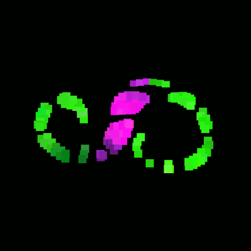 Messing with an 8 bit rendition of my logo #indiedev #IndieGameDev #solodev #cuscutagames