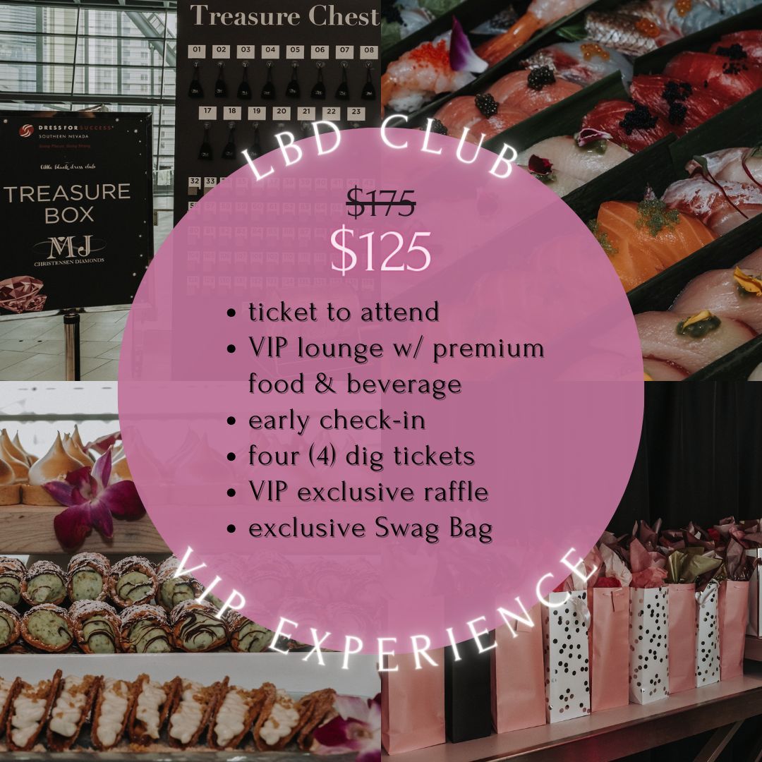 DFSSNV's tweet image. Join the Little Black Dress Club and receive exclusive Diamond Dig perks including a discounted ticket price, access to the VIP lounge, and more. 
Join the Little Black Dress Club here: buff.ly/3ZJBGpy 
Get your ticket to Diamond Dig here: buff.ly/44ElSFv