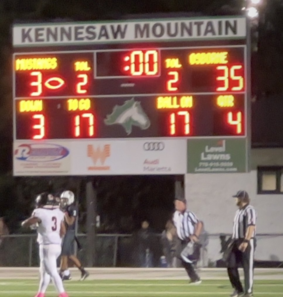 The 35-3 win for <a href="/osborne_fb/">Osborne High School Football</a> is the 1st win over a <a href="/CobbSchools/">Cobb County Schools</a> since 2004. True testament to the work the coaches and players put in day in and day out!! #Grit  <a href="/OsbornePrincip1/">Osborne_Principal</a> <a href="/CCSD_AD/">Athletics - Cobb County School District</a> <a href="/CobbFballFri/">Cobb Football Friday</a> <a href="/ps_nation_/">Prep Sports Nation</a> <a href="/hssports929/">High School Scoreboard Show (Friday 6pm- 11pm)</a> <a href="/GHSFdaily/">GHSF Daily</a>