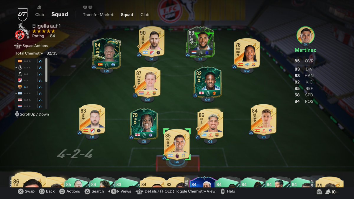 Das Team sieht so geil aus mit den Evolution Spielern