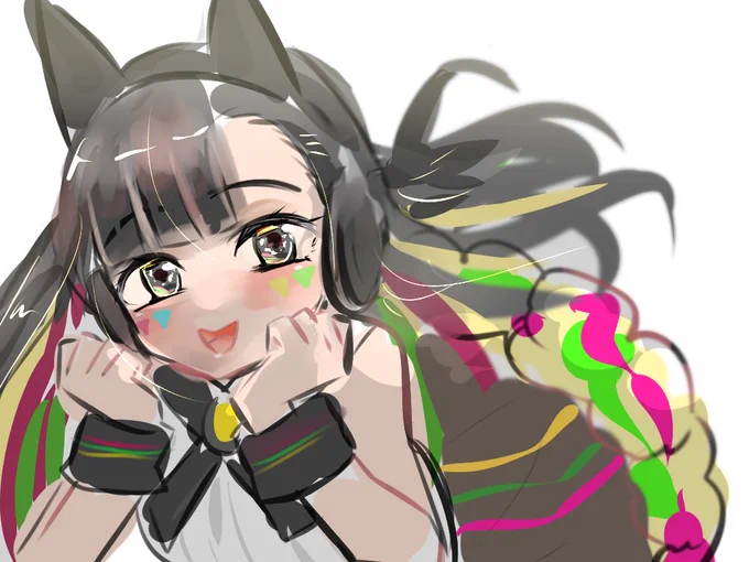 マルチちゃんは女の子だと思ってるのでブリブリに可愛く描くよ