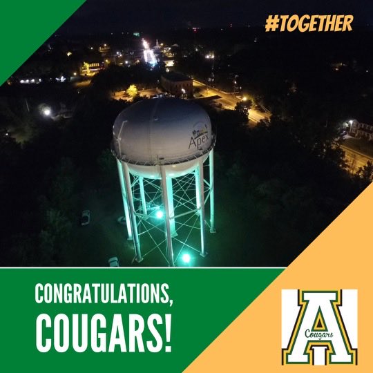 Light it Green! ⁦<a href="/apexcougarclub/">Apex Cougar Club</a>⁩ ⁦<a href="/ApexHighSchool/">Apex High School</a>⁩