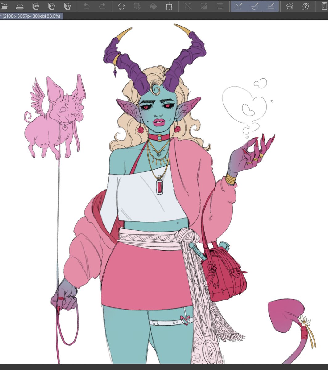 (WIP) Old n new- i never finished the older version(2022) bc i ended up hating it but im having fun with the design of the new one hopefully someone buys her or else she will be mine👿 gonna try to finish next week....
