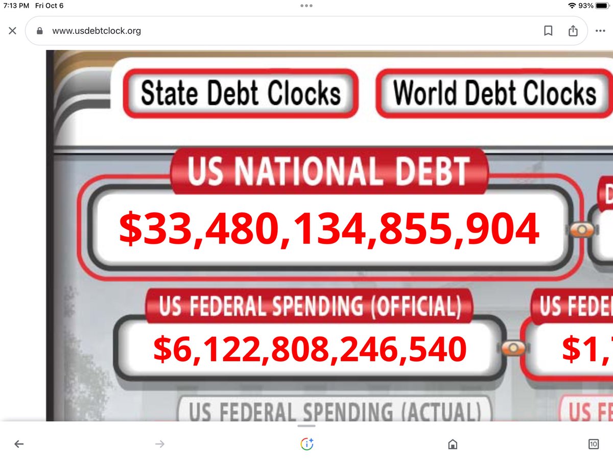Six days and we’re about to cross $33.5 trillion in debt🤬

This is not sustainable, and if it takes firing McCarthy it was the right to do!  #Trump20To24ToSaveAmerica 🇺🇸