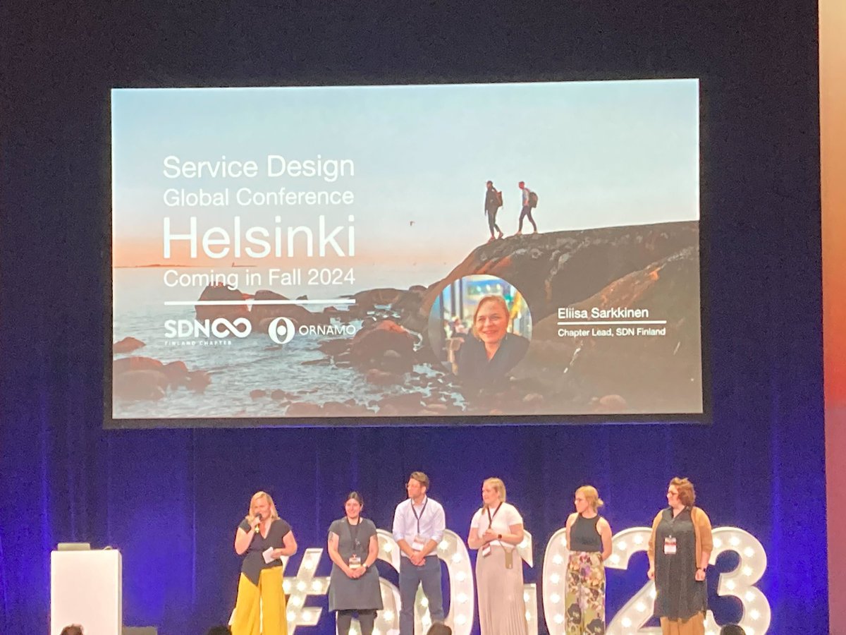 SDNjapan's tweet image. #SDGC23 は全プログラムが終了しました。来年の #ServiceDesignGlobalConference は、フィンランドヘルシンキ🇫🇮だそうです！
(日本での開催も心待ちにしています)