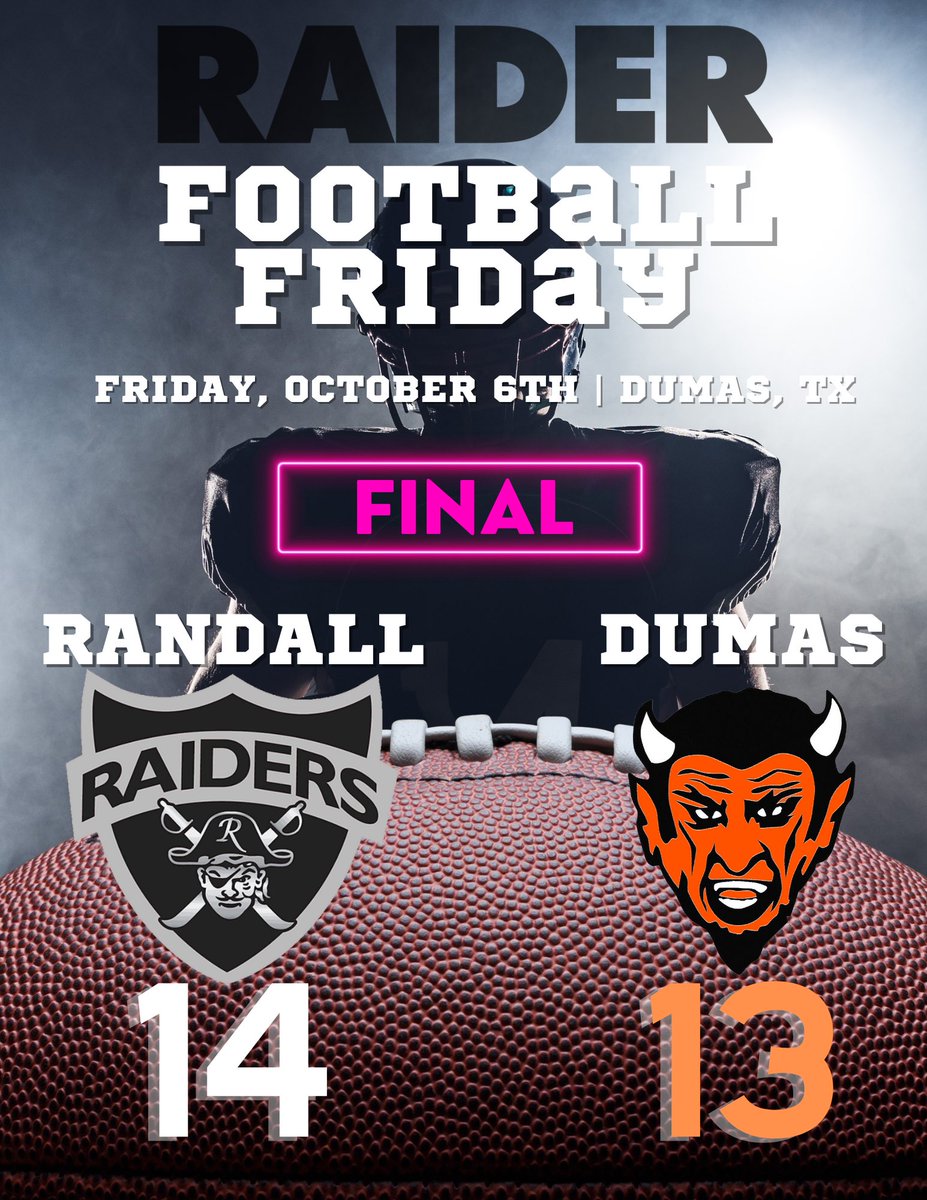 Raiders hang on for the win in Dumas!
#ForTheShield