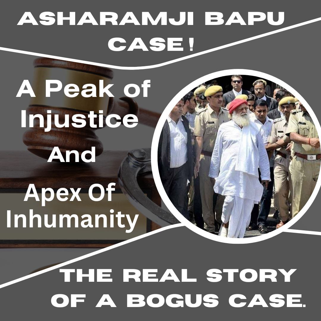 With the use of false case Asaram Bapu Ji have been given Unjust Treatment since more than 10 years. We can't deny their contribution to our society.
Voice Of Bharat is that injustice with them should be stopped immediately.
#अन्याय_का_अंत_कब