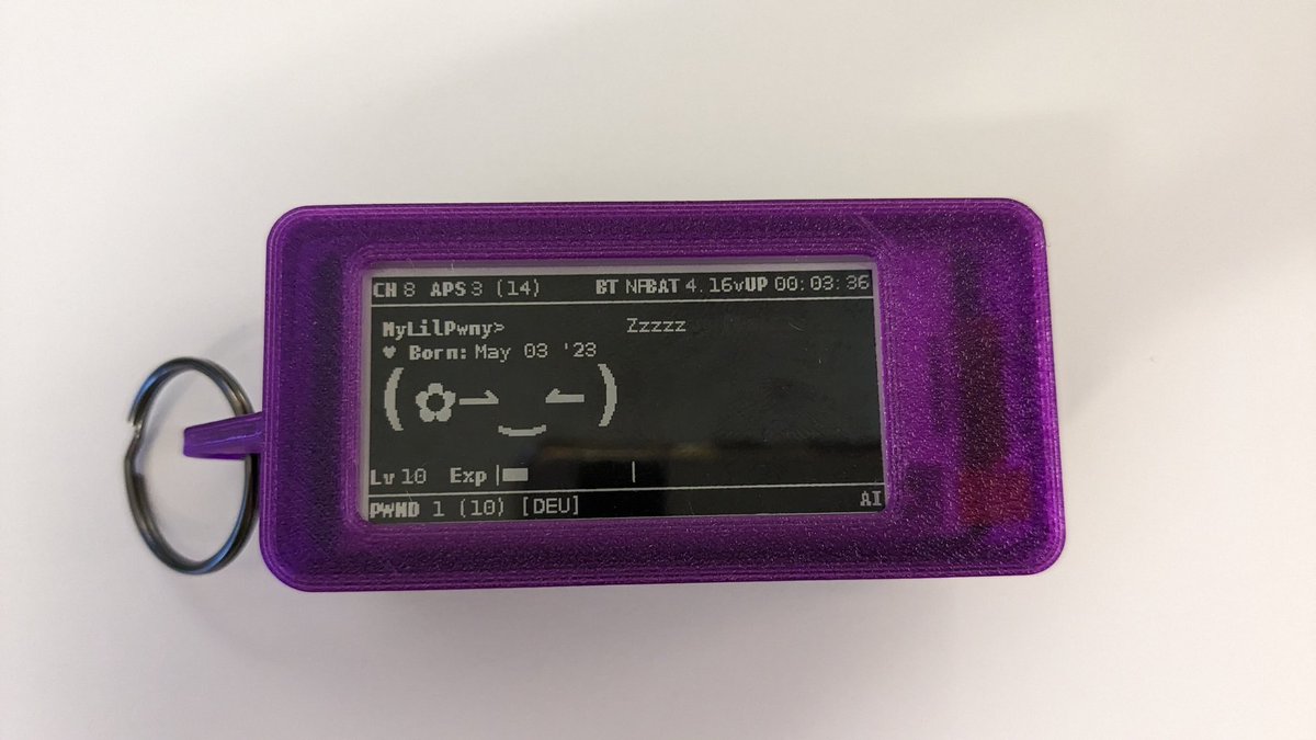 positronrelay's tweet photo. I dood it! 

I finally managed to mod my Flipper Zero, renamed Krash, with the custom clear case recently dropped by the community (ordered from PCBWAY), and an RGB backlight mod from Astrowave.

Additionally, I also finally got my Pwnagotchi working and assembled,  MyLilPwny. https://t.co/dBikmWB4nO