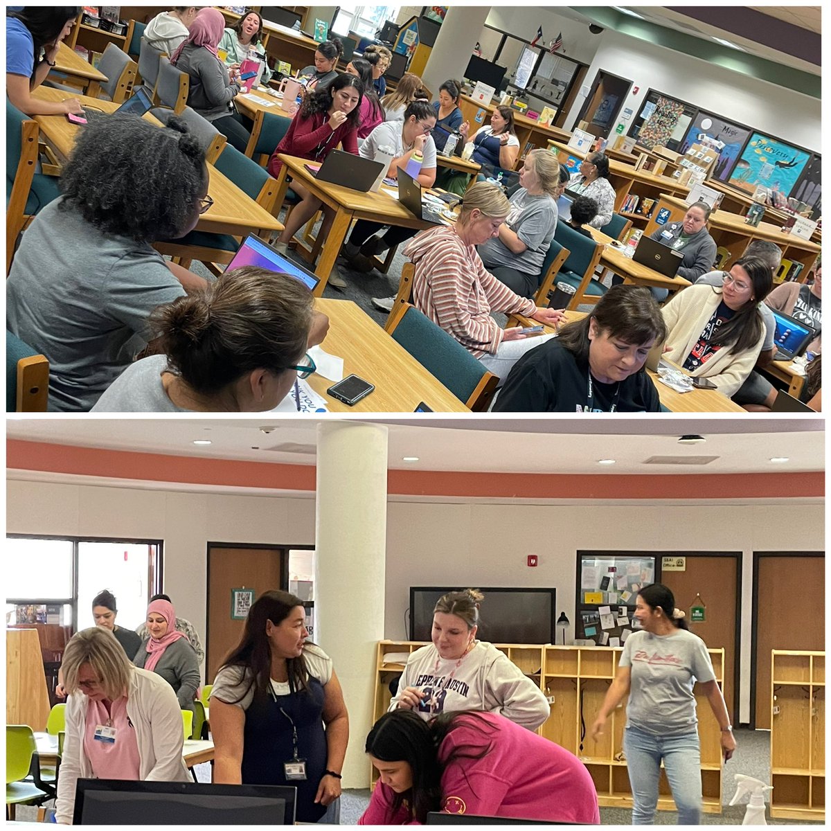 ThornwoodSBISD's tweet photo. Whether we’re SWRLing with our awesome @SBISDML, figuring out our Creativity Types, or This and Thating thanks to @SBISDEdTech TWe are #OneTEAMOneLimitlessDream @SBISD https://t.co/X6Ua7GUGLf