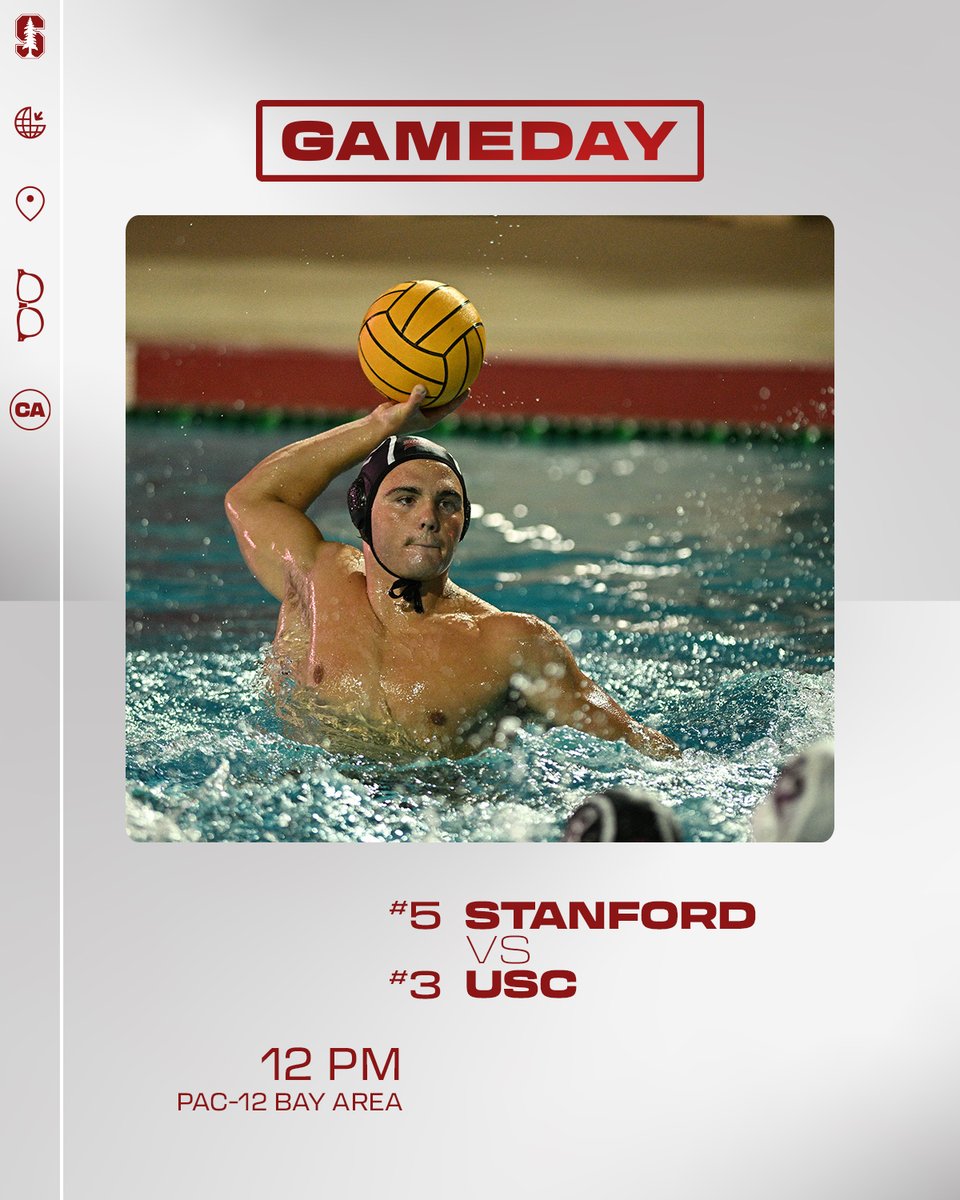 🔜 » 🤽‍♂️ 
⏰ » 12 PM 
🆚 » ✌️ 
📺 » <a href="/Pac12Network/">Pac-12 Network</a>
📊 » bit.ly/46GCn5e

#GoStanford
