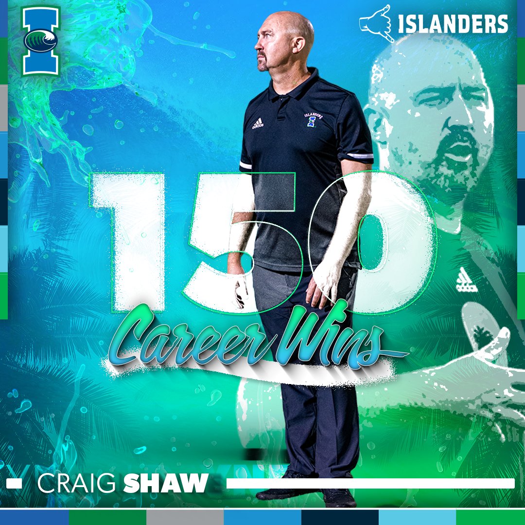 IslandersSoccer's tweet photo. Congratulations to head coach Craig Shaw on reaching the 150-win milestone in his career.

#ShakasUp 🤙⚽️ #OurPRIME https://t.co/GeZEA1343o