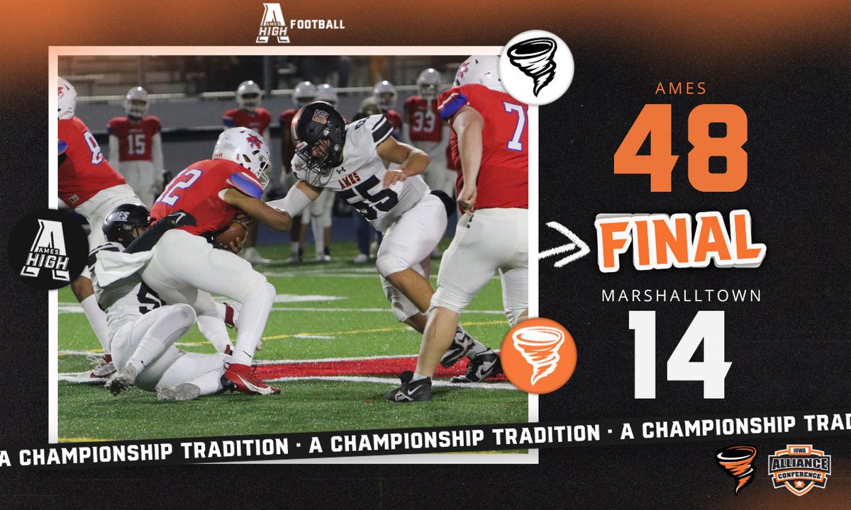 𝑨𝒎𝒆𝒔 𝒘𝒊𝒏𝒔🌪️

Cameron Cantonwine finds the end zone six times on the night as the Little Cyclones win their second straight game heading into next Friday's home clash with Sioux City East.

#AChampionshipTradition