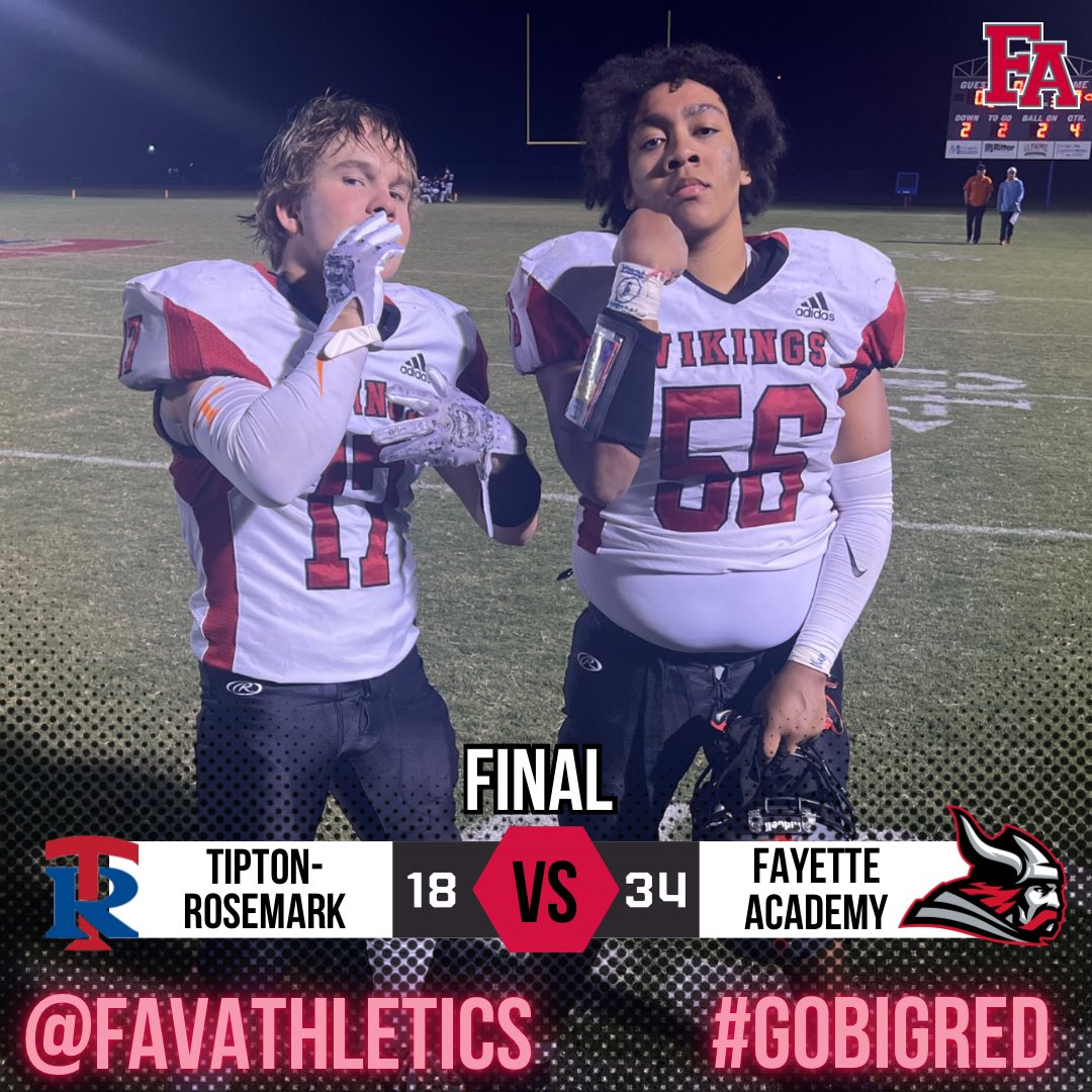 Took care of business! The Vikings have a Bye next week and then are back at home vs FACS on 10/20. 

#FAVikings #GoBigRed