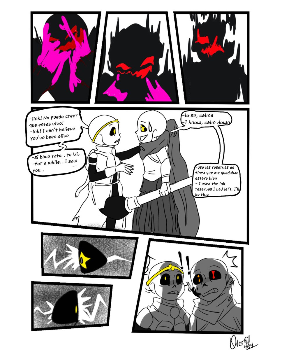 0verKill404's tweet image. Part-29 

I know I said I wasn't going to draw anything yet but. . . It's going to take me a while to activate the PC, so let's get back to the drawings.
#EvilC #comic #TheRedApple #undertale #Xtale