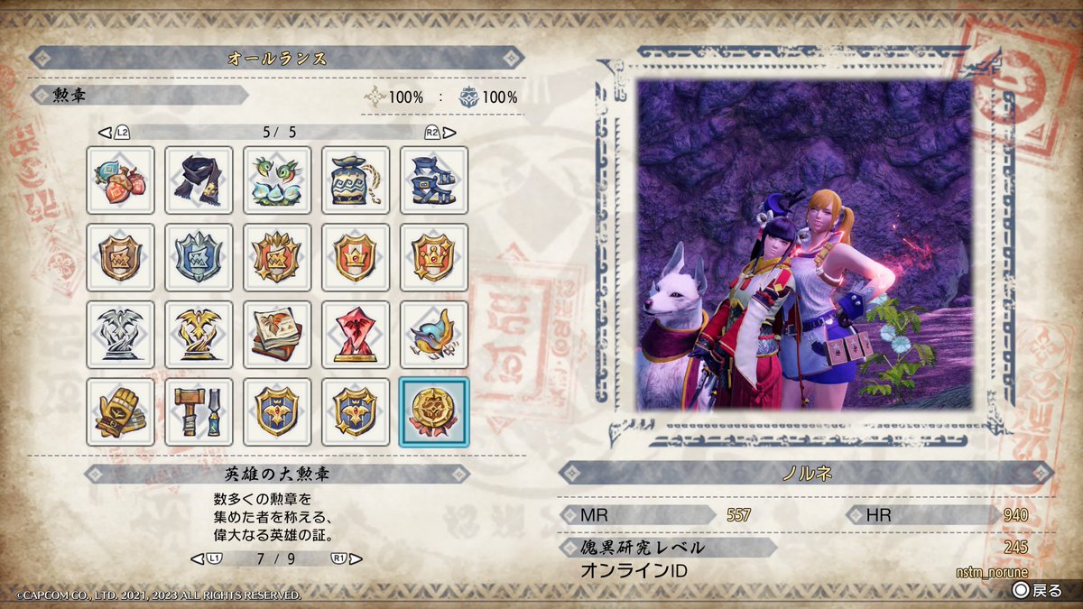 モンハンライズ&amp;サンブレイク、トロコン&amp;全モンスターの金冠コンプ完了しました、やったぜ

結局ランスしか使いませんでした