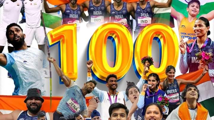 एशियन गेम्स में पदकों का शतक पूरा करने पर सभी देश वासियों को बधाई, <a href="/ChouhanShivraj/">Shivraj Singh Chouhan</a> <a href="/MukeshTandonBJP/">Mukesh Tandon (Modi Ka Parivar)</a> <a href="/BJP4MP/">BJP Madhya Pradesh</a> <a href="/PreetiRakesh_/">Preeti Rakesh Sharma</a> <a href="/RajeshJ44343971/">Rajesh Jatav bjp मैं हूं मोदी का परिवार</a>