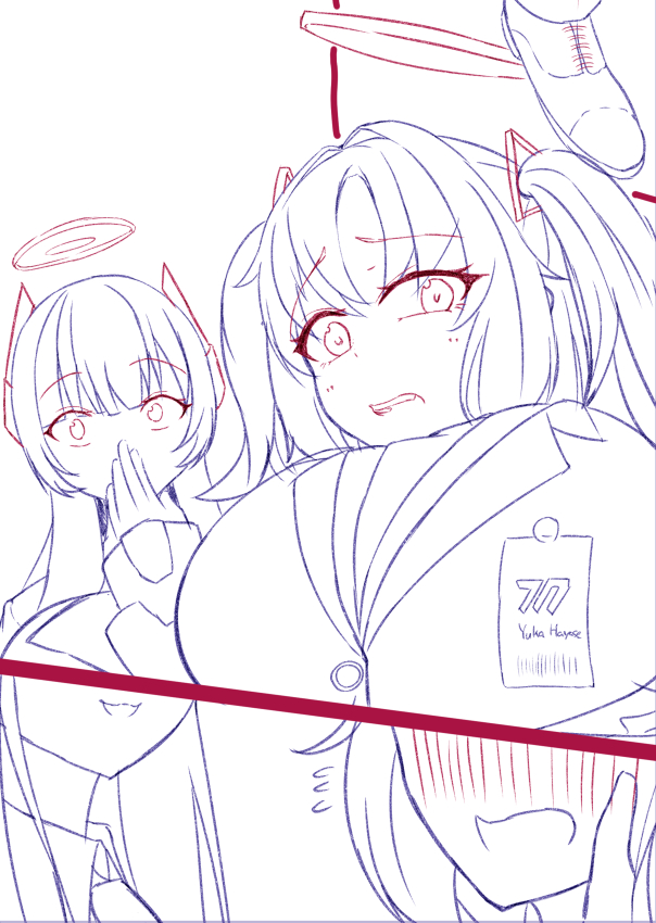 #wip 
どっちも #ブルアカ 