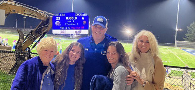 Da Hillers!!  Look at that T lit up tonight!   #MTC.   Reflect..Learn..Grow.    Enjoy Hiller Nation!!   Thank you for your support.   The ladies of my life!!  They make all of us stronger!