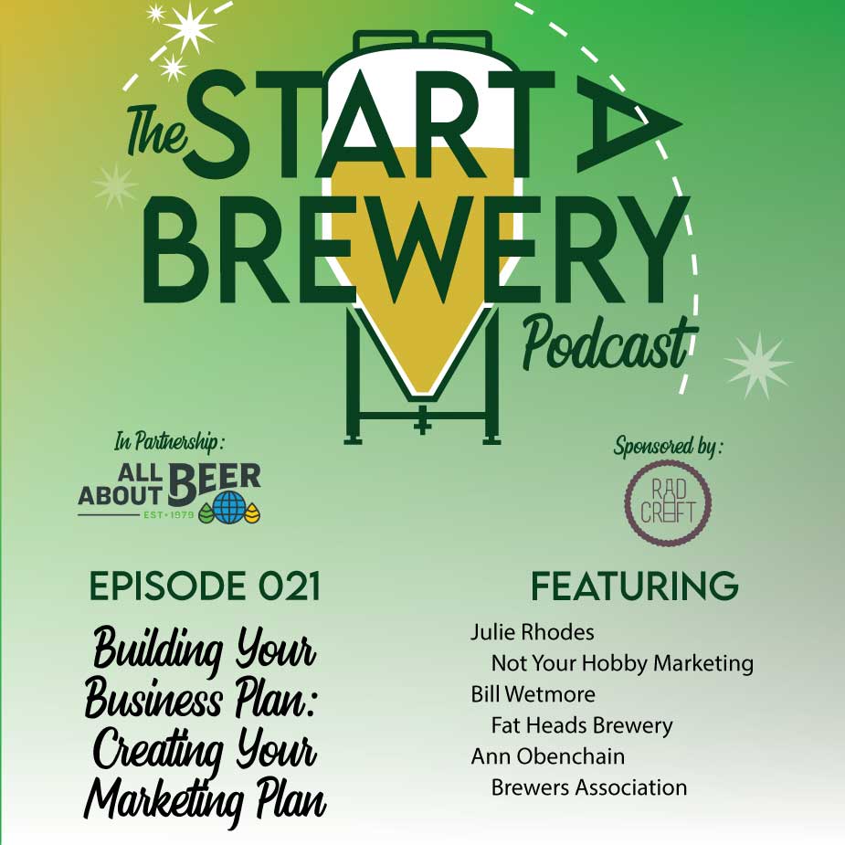 Marketing plan? Who needs one? Podcast Episode 021 brings it all to the table. Featuring  Ann Obenchain of the Brewers Association, @NotYourHobbyMS &amp; Bill Wetmore, Sales &amp; Marketing Director/Head of Beer Strategery, Fat Heads Brewery. Tune in Tuesday, 10/10 for Episode 021!