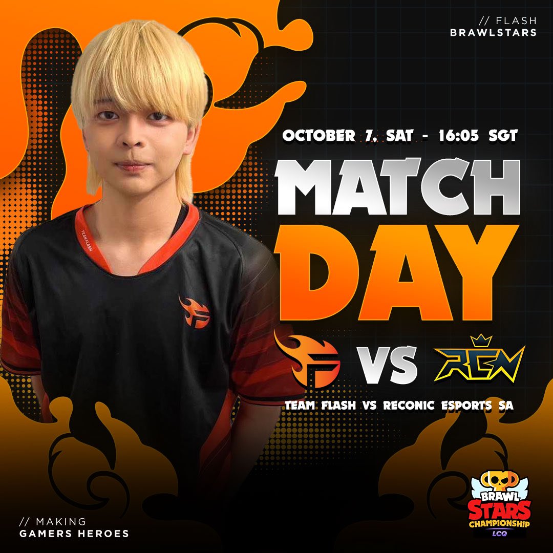 We're fighting in LCQ today for Brawl Stars ✨💪 

All the best to the team 🤩! 

#TeamFlash
#BSLCQ23