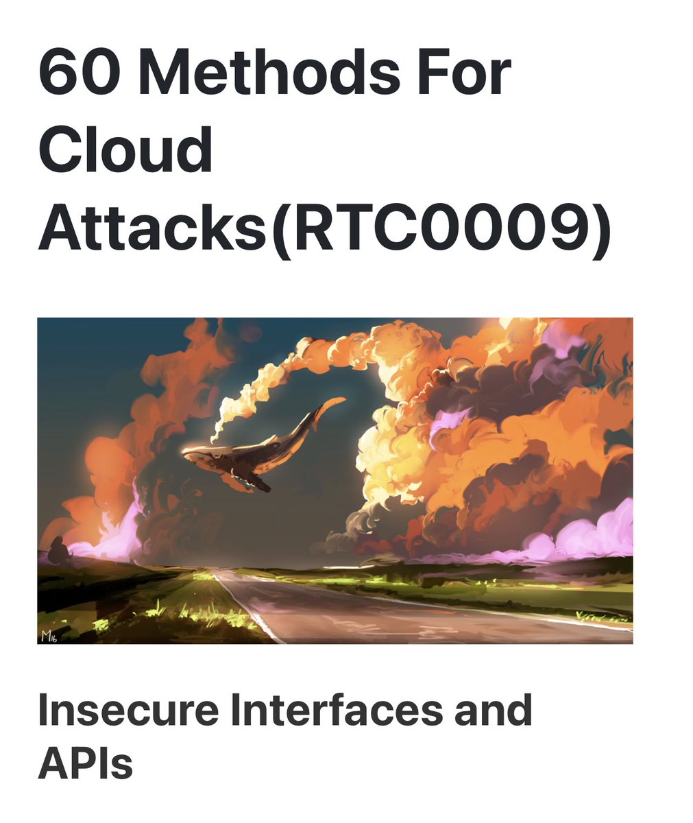 Free 60 Methods For Cloud Attacks(RTC0009)

Original Post: redteamrecipe.com/60-Method-For-…

#hacking #redteam #cybersecurity #cloud #cloudattacks #cloudsecurity #cloudpentest #aws #gcp #azure