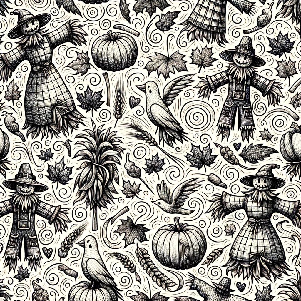 Yes we can create custom gift wrapping with DALLE 3 also. 

"Wrapping paper design with tiling featuring a fall theme"

Such a simple prompt and excellent results.