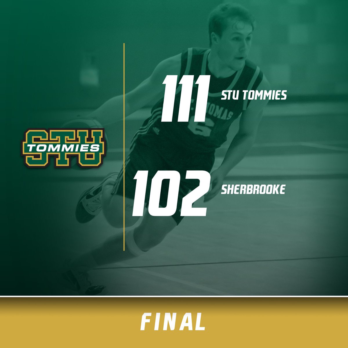 The Tommies top Sherbrooke in overtime to kick off their Quebec Fall Classic.

We’re back at it tomorrow vs the SIT Ducks!

#gotommiesgo