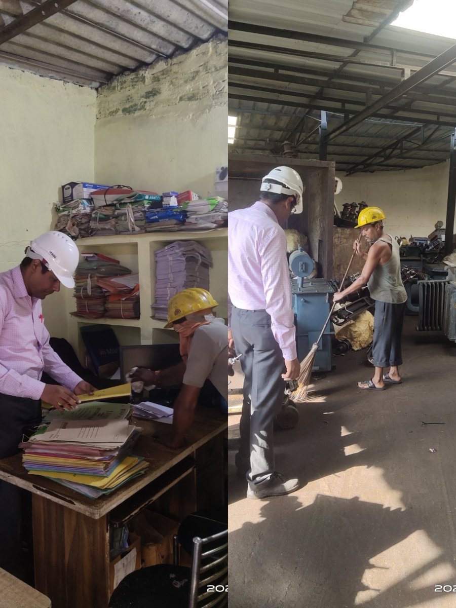 SdoKulpahar's tweet photo. In the Hamirpur workshop, cleaning work is being carried out as per the instructions of respected MD sir and SE Workshop sir @dvvnlhq @DvvnlWorkshop @DvvnlDirectorT @UPPCLLKO @ee_ewd https://t.co/d8wguaGKaS