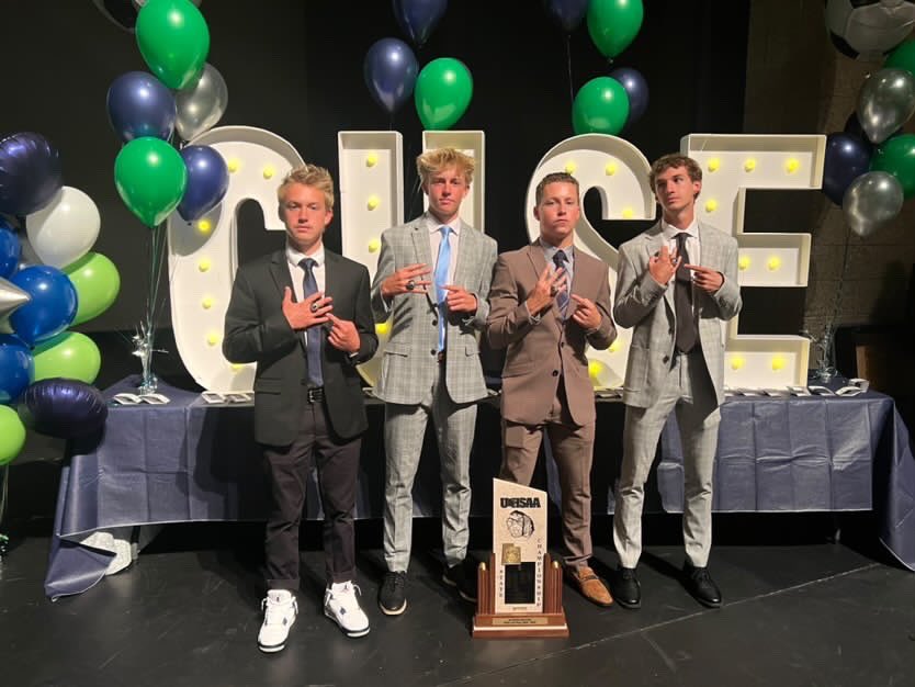 cuseboyssoccer's tweet photo. 💍 Season‼️ One last celebration. 2023 UHSAA 6A Boys Soccer State Champions. #cuseboyssoccer #allin #statechamps https://t.co/z1fzrtU7c1