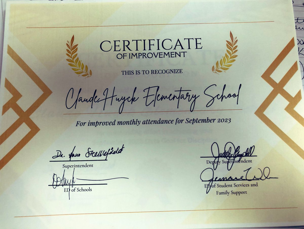 Congratulations to our teachers, staff and students for the hard work they are putting in.  #bettereveryday