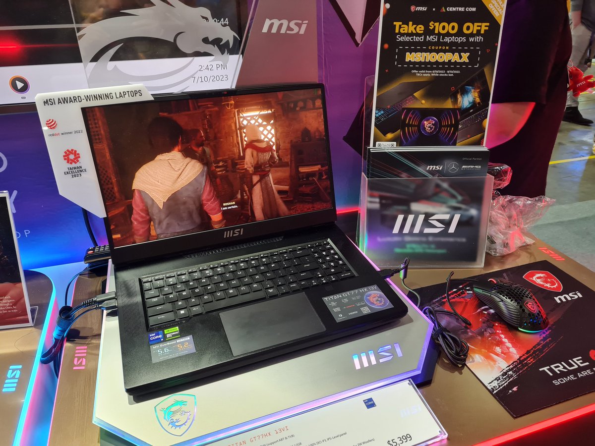 GTanimator's tweet photo. Titan GT77HX 13VI felt great #msi https://t.co/RBhKOL7jtn