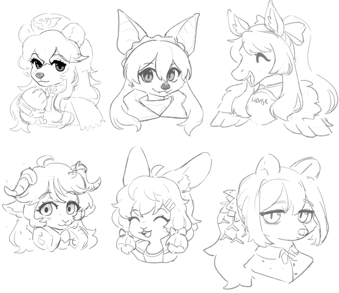 haha im a big fat liar, here's more unfinished art

AK characters as furries 