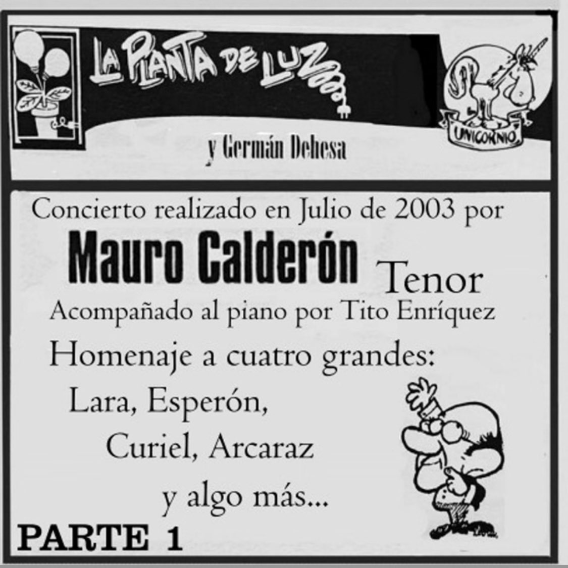 Les comparto este  disco en vivo, uno de mis conciertos en la emblemática “Planta de Luz” de Don German Dehesa hace 20 años. Esta es la 1a parte, acompañado de mi querido y talentoso Tito Enríquez
Espero lo disfruten y compartan: 

youtube.com/playlist?list=…