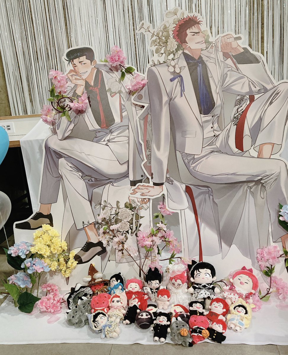 multiple boys formal male focus white suit suit flower black hair  illustration images