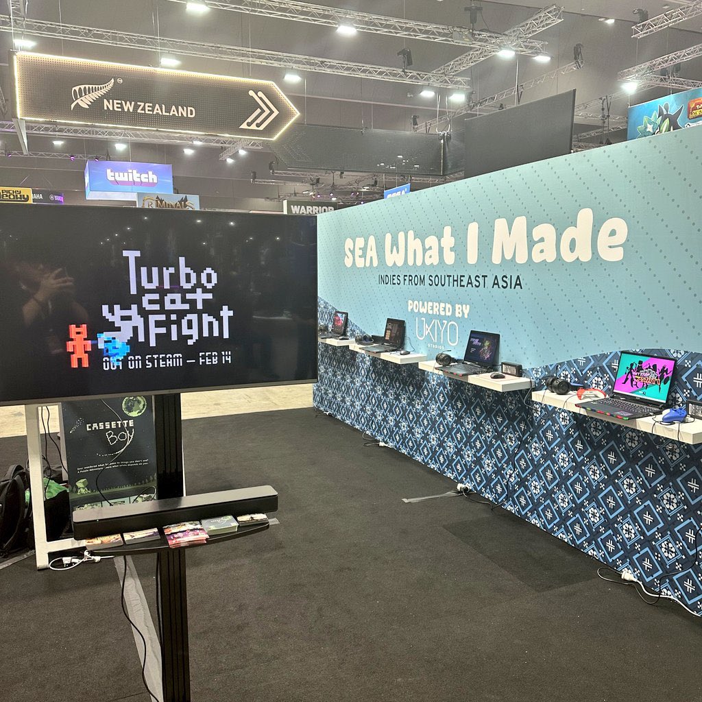 ukiyostudiosau's tweet photo. @EQSLV @BlockQuest_wk We also have fantastic games by the lovely folks at @nerdook @turbocatfight !!

#PAXAus2023 https://t.co/JjJq0irgsk
