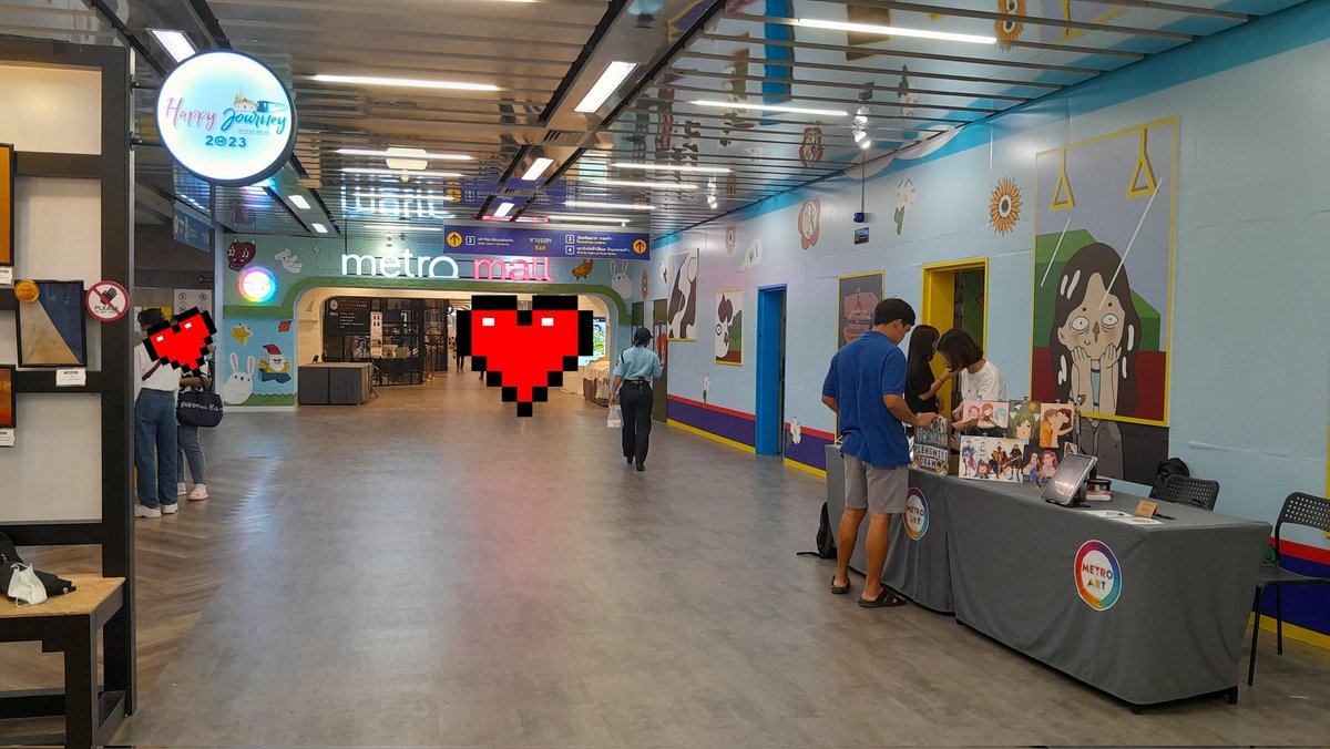 zhanisia's tweet image. ตั้งโต๊ะแล้วฮะ มาเยี่ยมชมกันได้~ อยู่หน้า Metro Mall เลย
#metroart #MRTพหลโยธิน