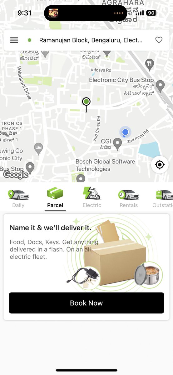 bhash's tweet photo. So many people have messaged regarding our new service Ola Parcel!

We will be making it FREE for today and tomorrow. Starting at noon today. Do try!! https://t.co/34hETMYYLk