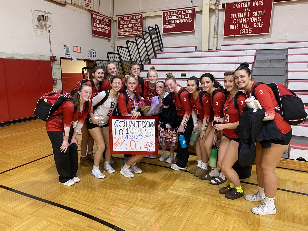 Barnstable 3
Newton North 2 
25-21
20-25
25-18
17-25
16-14
Sadie Wellbeloved 36 assists to pass 1000
Logan Hurwitz 20 digs/2 aces
Molly Gleason 17 kills/15 digs
Molly Fredo 13 kills/5 digs
Charlotte Sullivan 8 kills/2 blocks
Dylan Andrews 4 kills/2 blocks
Jazzy Coyer ace to 15-14