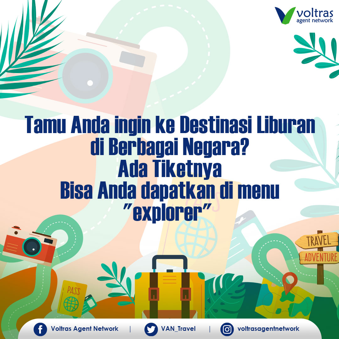 van_travel's tweet photo. Penasaran dengan destinasi unik? Kami memiliki destinasi terbaik untuk memperkaya perjalanan klien Teman VAN di menu "Explorer"

Ayo, bergabung bersama kami sekarang! GRATISSS
🌐https://t.co/pwD9WrhDyt

#voltrasagentnetwork #bisnistravelagent #explorer #destinasi https://t.co/WKB7zw1B5X