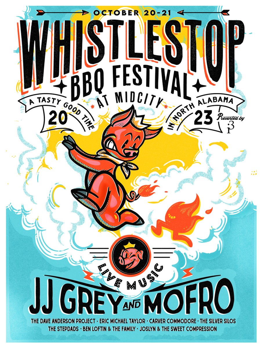 Go2HuntsvilleAL's tweet photo. Whistlestop BBQ Festival is ALMOST HERE!
Get your tickets NOW!
https://t.co/e2c3z2rgj8
Whistlestop BBQ Festival at MidCity District
Midcity District - 5901 University Dr, Huntsville, AL 35806
Friday: Gates Open at 4:00pm - 11:00pm
Saturday: Gates Open at 11:00am - 11:00pm https://t.co/8muS1pwVfd