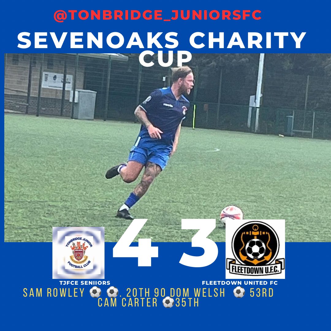 TonbridgeClub's tweet photo. What a game thank you @FleetdownFC #4 #3 #win #cup #intothenextround #tjfc #1stteam #result #tjfc https://t.co/vVOkeQ662M