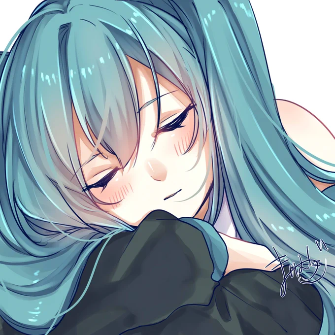 「む…マスターが先に起きるなんて…」#初音ミク #VOCALOID 
