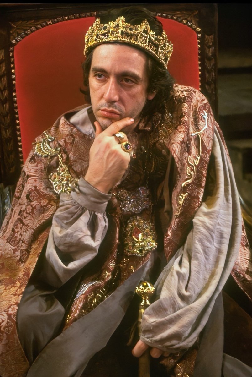 bestofpacino's tweet image. Al Pacino starring in “Richard III” on Broadway, 1979.