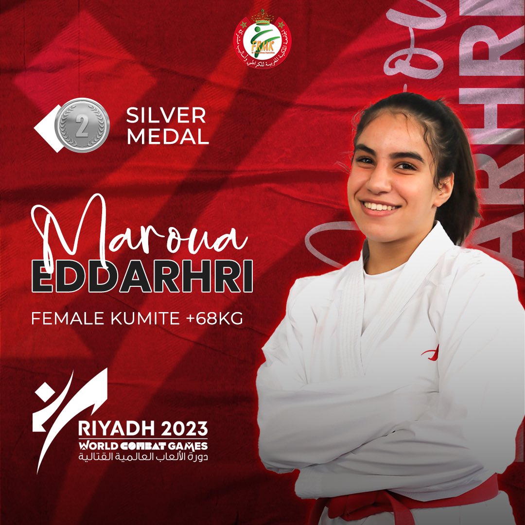 Congratulations the silver medal 🥈

#riyadh #silver #medal #combatgames