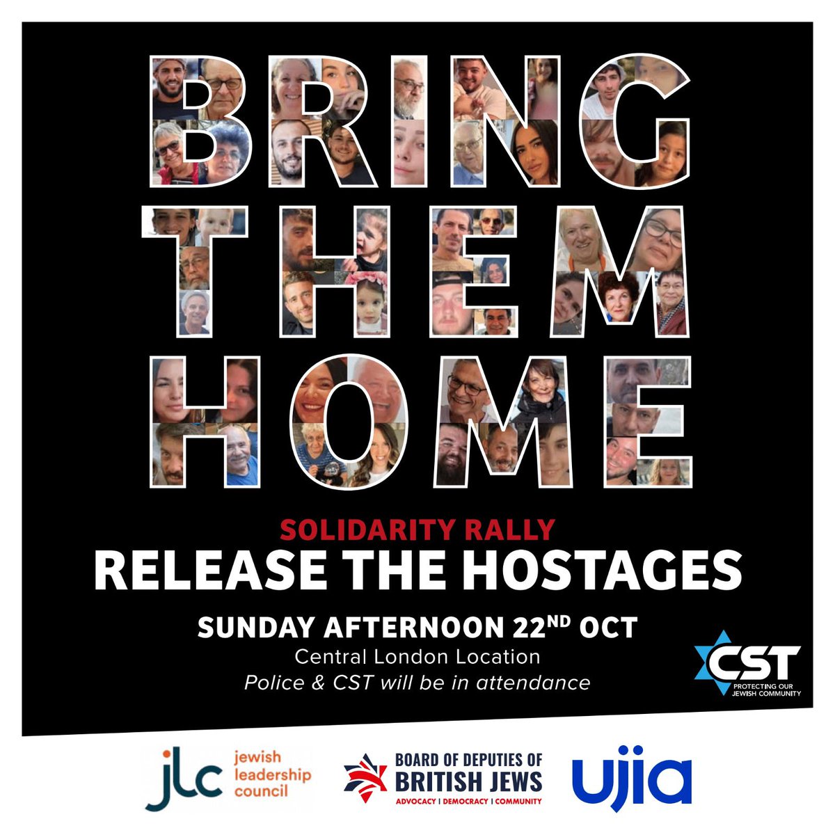 EtanSmallman's tweet photo. Tomorrow, there is a rally for the abducted men, women and children of October 7.

There won't be masked men with genocidal chants and placards. There won't be 100,000 people.

There will be Jews standing almost entirely alone, apart from the masses of security they need to do so https://t.co/t2HbDs1c0r